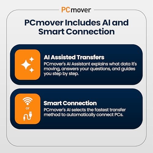 Laplink PCmover Ultimate 11 - Migration of your Applications, Files and Settings from an Old PC to a New PC - Data Transfer Software - With Optional High Speed Ethernet Cable - 1 License — view 2
