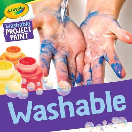 Crayola Washable Kids Paint (6ct), School Supplies, Painting Set for Kids, Spring Crafts, Art Teacher Gifts for Toddlers, Ages 3+ — view 3