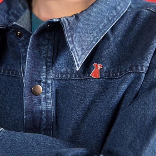 10/pcs Silver Plated Red Dress Day Lapel pins Bulk Support murdered and missing Indigenous women and girls Awareness Month Jewelry Gift — view 5