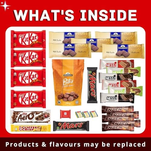 MunchyCravings Chocolate Bars Snack Box Variety Pack Gift (40 Ct.) - Chocolate Gift Basket – Gift for Men & Women, Bulk Birthday Chocolate Gifts & Holiday Treats — view 3
