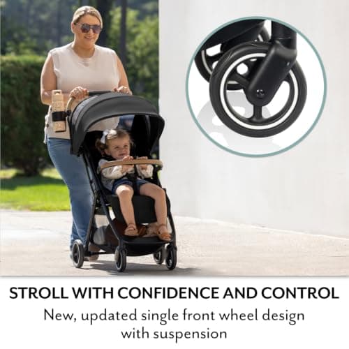 Evenflo Otto+ Travel System w/LiteMax Infant Car Seat, Light Weight, One Hand Gravity Fold (Chia Black) — view 3