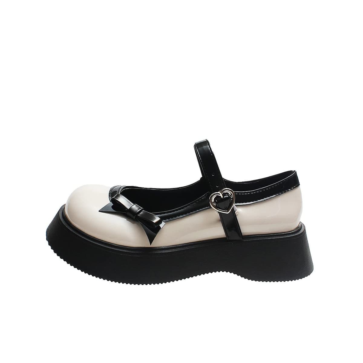 Womens Platform Mary Janes Shoes Sweet Toe Ankle Lolita Gothic Pumps Chunky Patent Leather — view 81