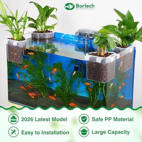2026 Latest Model Large Aquarium Corner Planter Hanging Plant Holder for Fish Tank Aquaponic Plant Cultivation and Aquascape Accessories Decorations (1 Pack) Transparent — view 3