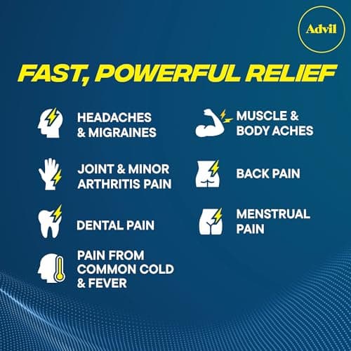 Advil Liqui-Gels Pain Reliever and Fever Reducer, Pain Medicine for Adults with Ibuprofen 200mg for Headache, Backache, Menstrual Pain and Joint Pain Relief - 50x2 Liquid Filled Capsules