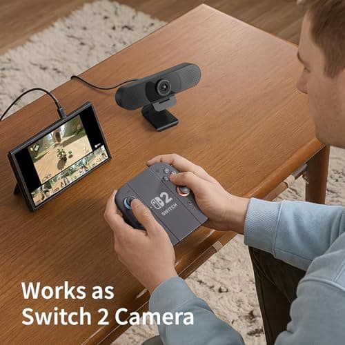 EMEET 1080P Webcam with Microphone, C960 Web Camera, 2 Mics Streaming Webcam, 90°FOV Computer Camera, Plug and Play USB Web Cam for Online Calling/Conferencing, Zoom/Teams/Facetime/YouTube, Laptop/PC — view 8