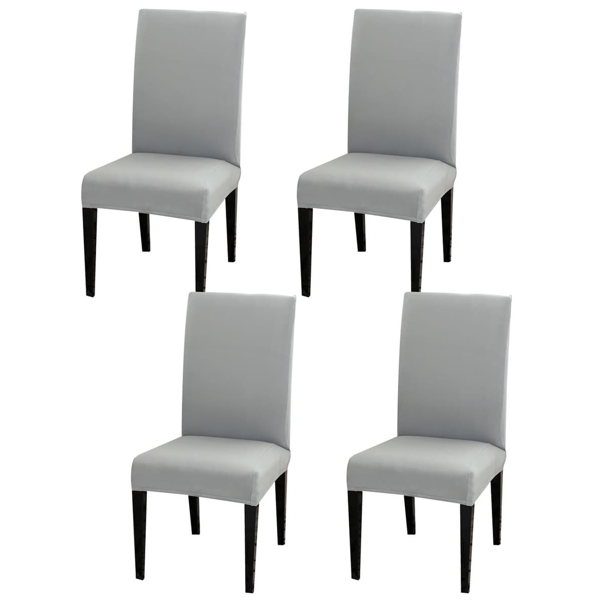 Dining Room Chair Covers Slipcovers Set of 4, Stretch Removable Washable Dining Chair Protector Decoration Cover Seat Slipcover for Hotel, Ceremony, Banquet, Kitchen, Restaurant, Home — view 24
