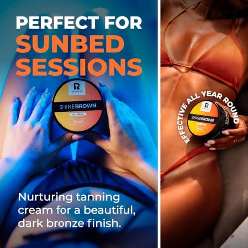 BYROKKO Shine Brown Tanning Accelerator Lotion - Indoor & Outdoor Fast Dark Tan Cream with Bronzer - Natural Botanical Oils for Face & Body - Water Resistant Formula - 7.1 Fl Oz Original — view 4