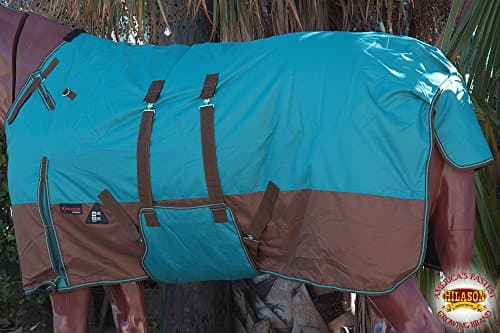 HILASON 1200D Winter Waterproof Poly Horse Blanket Belly Wrap | Turnout Blankets for Horses — view 3