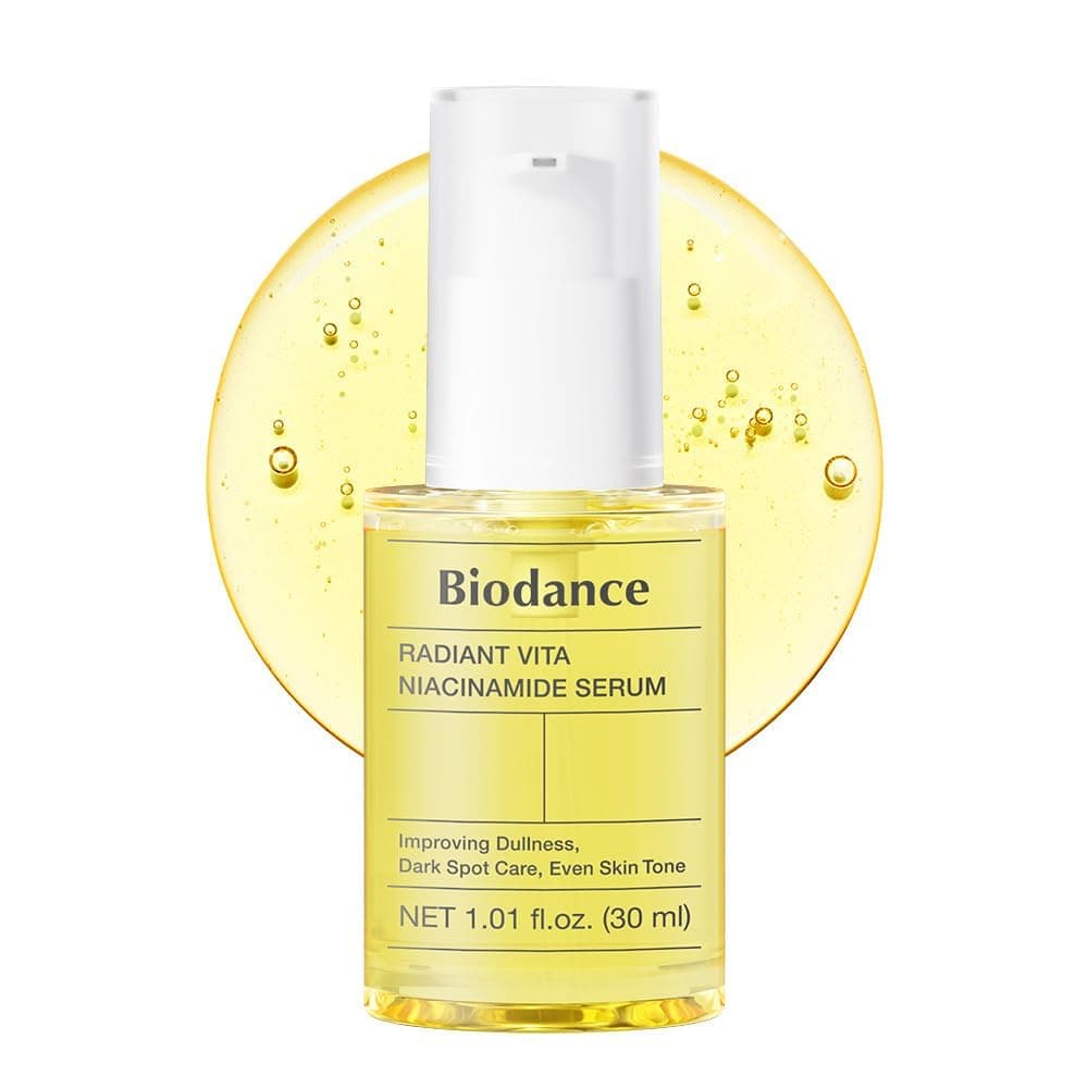 BIODANCE Radiant Vita Niacinamide Serum - Sérum Facial Iluminador con Vitamina C y Niacinamida, Corrector de Manchas y Tono Uniforme, K-Beauty Coreano, 30 ml