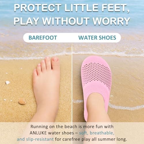 ANLUKE Kids Water Shoes Girls Boys Slippers Swimming Shoes Barefoot Quick Dry Aqua Socks — view 5