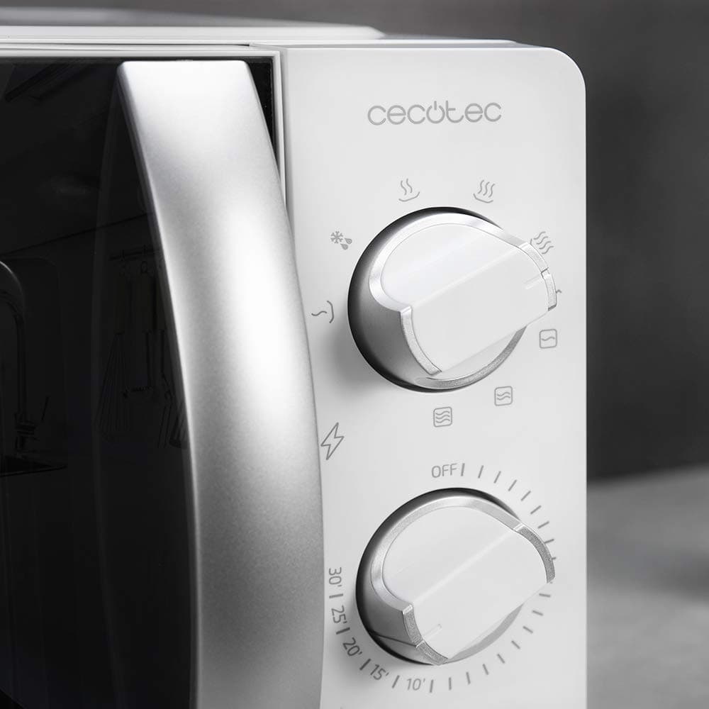 Cecotec Microondas con Grill ProClean 2110. 700W con 6 Niveles de Potencia, Capacidad 20 L, Función Grill, Tecnología 3DWave, Modo Descongelación, Temporizador hasta 30mins — view 6