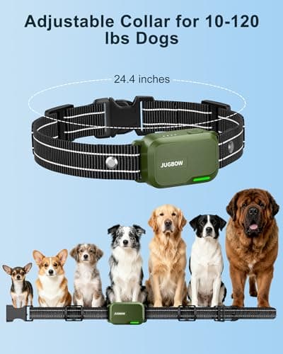Jugbow Dog Shock Collar - 4500FT Dog Training Collar with Remote, IPX8 Waterproof Electric Dog Collar with 4 Training Modes, Security Lock, Rechargeable eCollar for 10-120lbs Small Medium Large Dogs — view 5