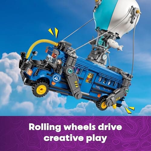 LEGO Fortnite Battle Bus Building Toy - Collectible Fortnite Toy for Kids, Boys & Girls, Ages 10+ - Pretend Play Set with 9 Minifigures from Video Game - Gift for Birthdays - 77073 — view 2
