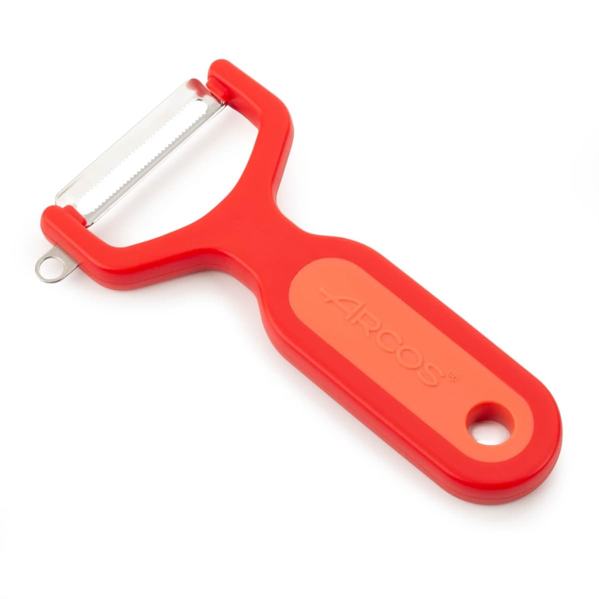 ARCOS Pelador Profesional 130mm en Acero Inoxidable Cromado para Pelar Frutas y Verduras. Utensilio de Cocina para Cortes Finos. Gadget Chef con Diseño Ergonómico. Color Plata — view 8