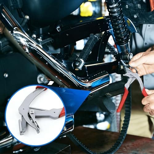 Car Clip Pliers Removal Tool, Labor-Saving Clip Removal Tool for Versatile Automotive Fasteners Auto Door Panels Interior Exterior Trim Mechanic Damage Free Disassembly(Red) — view 2