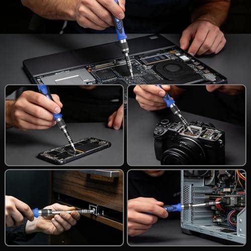 STREBITO Electronics Precision Screwdriver Sets 142-Piece with 120 Bits Magnetic Repair Tool Kit for iPhone, MacBook, Computer, Laptop, PC, Tablet, PS4, Xbox, Nintendo, Game Console — view 4
