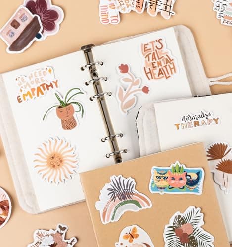200Pcs Boho Stickers, Vintage Stickers Motivational Aesthetic Sticker Vinyl Sticker for Water Bottles Laptops Journals Positive Affirmation Sticker for Adult Teen Kid Classroom Prizes — view 4