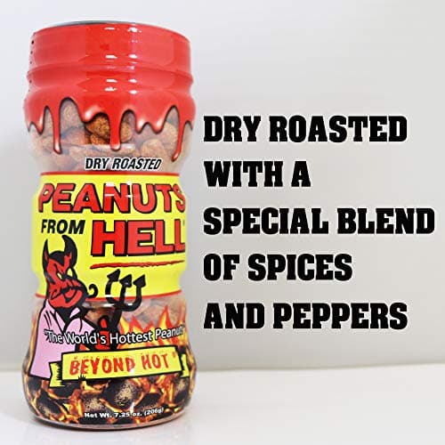 KICKIN’ Habanero Pepper Spicy Hot Peanuts – 12oz - Ultimate Spicy Gourmet Gift Peanuts - Try if you dare! (Peanuts from HELL) — view 4