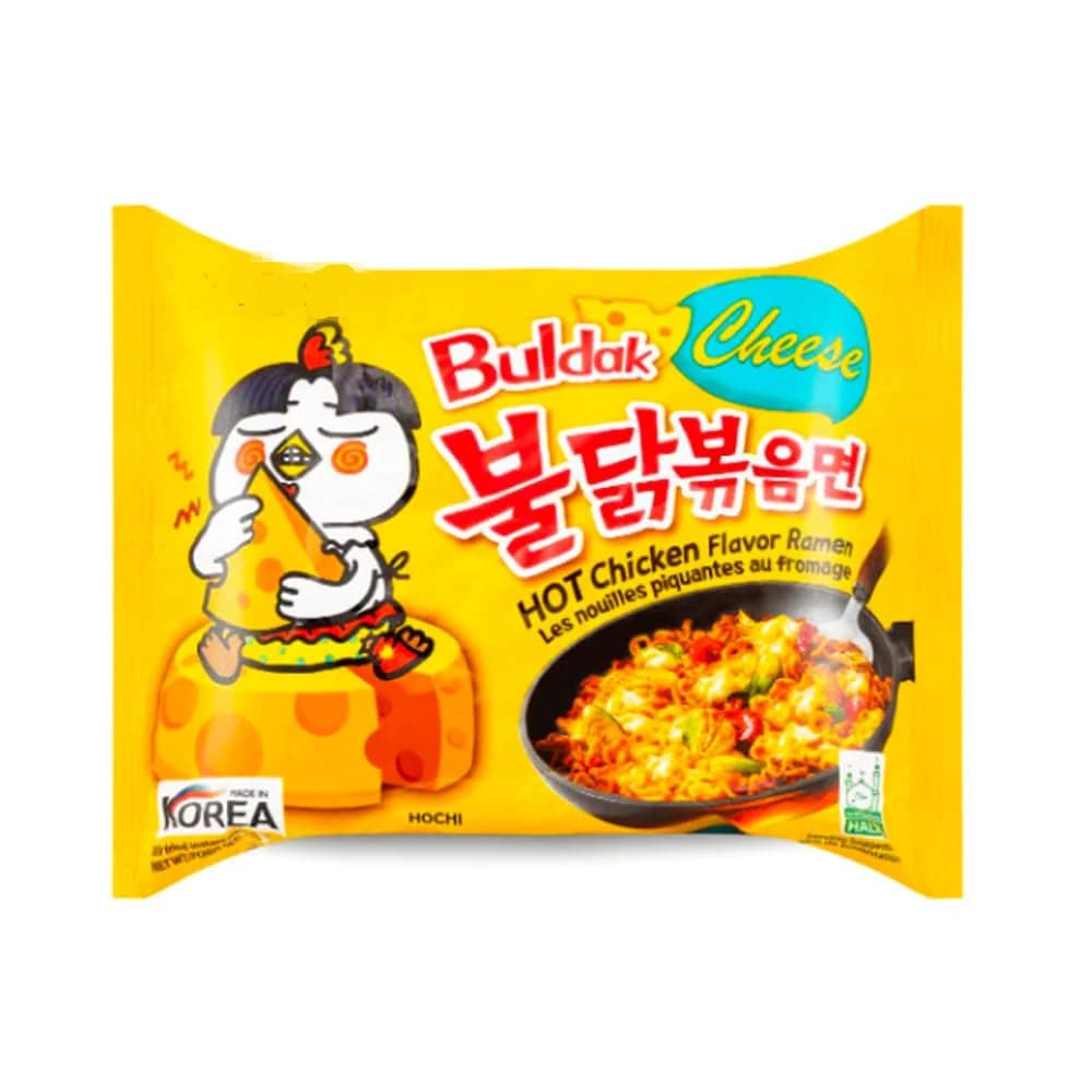 YIJIA | Pack 5 Paquetes mezclados B Ramen Coreano instantáneo Shin Ramyun, de Kimchi, de Chapagetti, Carbonara y de Queso — view 4