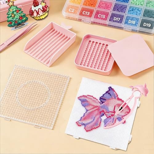 Huacan 26000pcs Fuse Beads Kit 48 Colors 2.6mm Beads with Complete Craft Tools for Perler Beads DIY Crafts — view 3