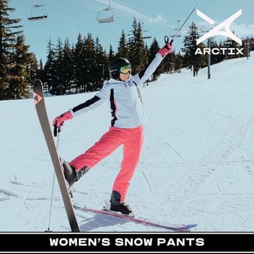 Arctix Women's Insulated Snow Pants, White, Medium (8-10) Regular