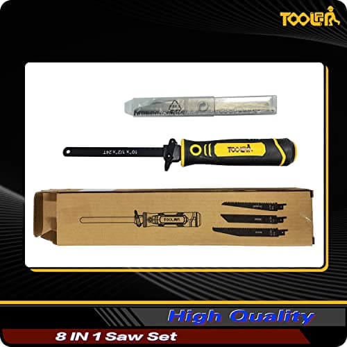 8-In-1 Multi Blades Hand Saw, Drywall Cutter. Hacksaw. Long Blade Hand Saw, Jab Saw, For Cutting Drywall, Sheetrock, Wood, Metel, Plastic, Plywood. Blade Quick Change Mechanism. — view 7