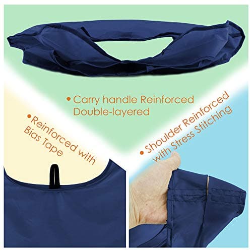 BeeGreen 12 Pack Bulk Reusable Grocery Bags Multicolor Durable Machine Washable Grocery Bags for Shopping X-Large 50LBS Heavy Duty Folding Reusable Bags Totes with Zipper Storage Bag — view 4