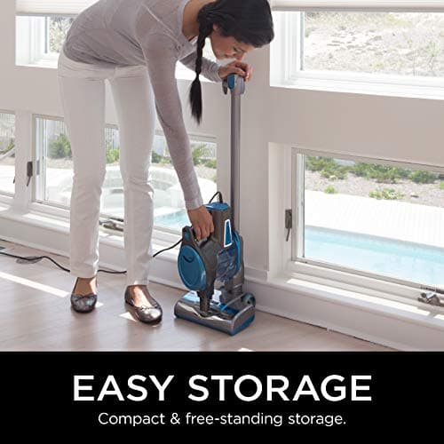 Shark Rocket Ultra-Lightweight Corded Stick Vacuum, Converts to Handheld, Swivel Steering, Nonstop Performance, for All Floor Types, Under 9 lbs, Easy-Empty Dust Cup, Blue (HV300C) — view 4