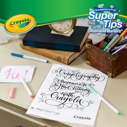 Crayola Super Tips Marker Set (100ct), Fine Point Washable Markers, Teacher Must Haves, Back to School Supplies for Kids & Adults, Art Supplies, Ages 3+ — view 8