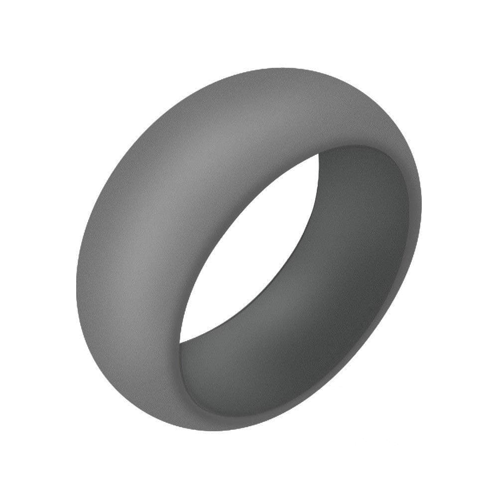 Boolavard anillo de bodas de silicona para hombres y mujeres asequible banda de goma de silicona, paquete de 7, 5 paquetes y singles - blanco, gris, plata, azul — view 9