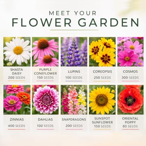 Cut Flower Seeds for Bouquets Canada 10 Flower Varieties Annual and Perennial Mix Bouquet Builder Graines de Fleurs à Couper — view 2
