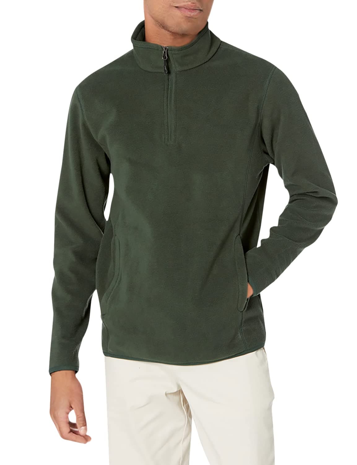 Amazon Essentials Hombre Chaqueta de Forro Polar con Cremallera de un Cuarto — view 7