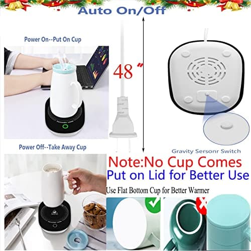 Coffee Mug Warmer for Desk with Auto Shut Off, Coffee Cup Warmer for Desk Office Home-Coffee Gifts — view 5
