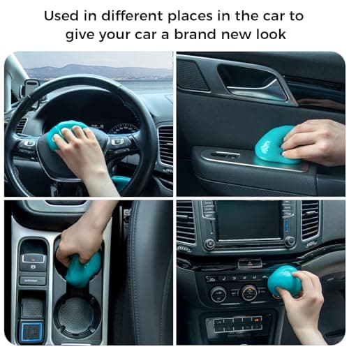 ColorCoral Car Cleaning Gel Universal Gel for Car Vent Cleaner Cleaning Putty Auto Detailing Interior Dust Cleaning Kit for Auto Seat, Christmas Stocking Stuffers for Adults Men Women Kid 160g — view 3