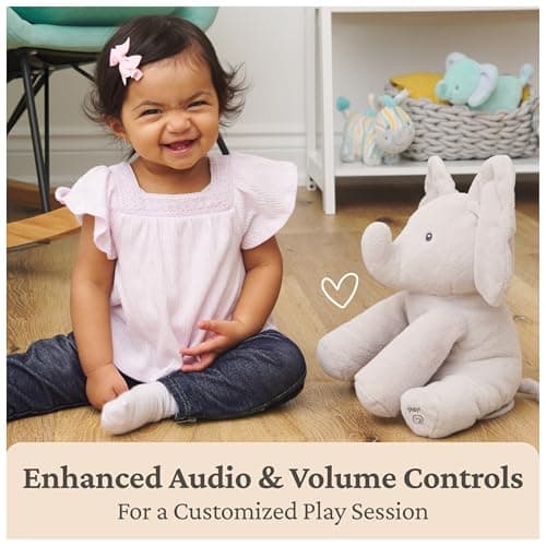 GUND Baby Animated Flappy the Elephant Plush, Singing Stuffed Animal Baby Toy for Ages 0 and Up, Gray, 12" — view 5