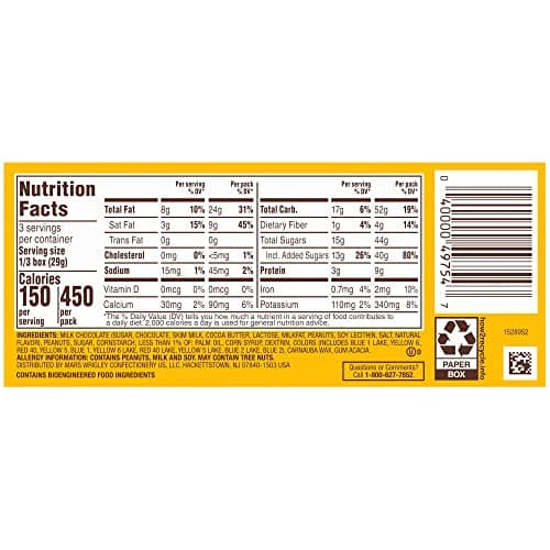 M&M's Peanut Chocolate Candy - Movie Theater Box 3.1 Ounce (Pack of 12) — view 2