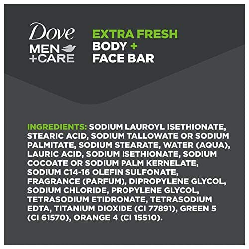 DOVE MEN + CARE 3 in 1 Bar Cleanser for Body, Face, and Shaving Extra Fresh Body and Facial Cleanser More Moisturizing Than Bar Soap to Clean and Hydrate Skin 3.75 Ounce (Pack of 8) — view 10
