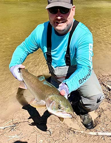 Bassdash Fishing T Shirts for Men UV Sun Protection UPF 50+ Long Sleeve Tee T-Shirt Sky Blue — view 2