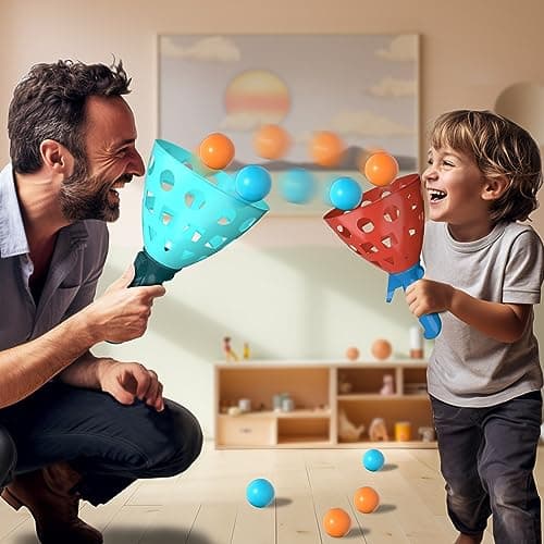 Click and Catch Ball Game Pop & Catch with 20 Balls, Pop Pass Catch Ball Game Outdoor Party Toys Gifts for 3 4 5 6 7 8+ Year Old Boys Kids — view 2
