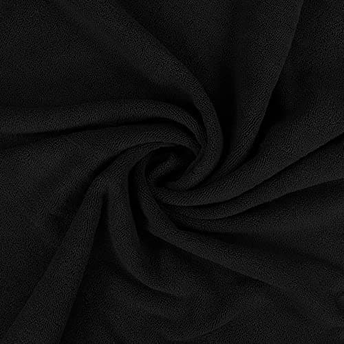 Utopia Towels Luxurious Jumbo Bath Sheet, 35 by 70 Inches, 600 GSM 100% Ring Spun Cotton, Highly Absorbent and Quick Dry Extra Large Bath Towel, Super Soft, Black, 2 Pack — view 3