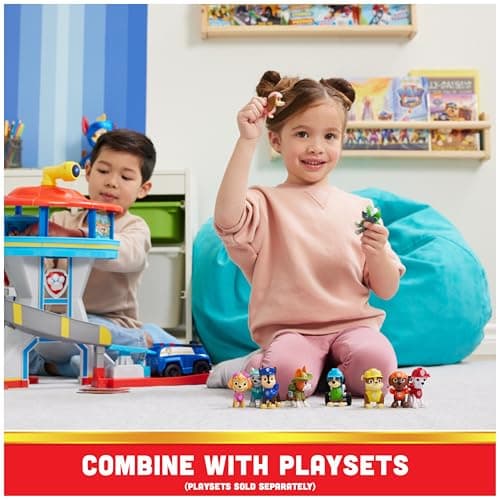 PAW Patrol, 10th Anniversary, All Paws On Deck Toy Figures Gift Pack with 10 Collectible Action Figures, Kids Toys for Ages 3 and up — view 4