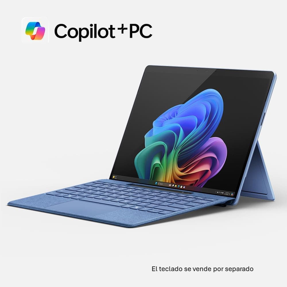Microsoft Surface Pro (no Incluye el Cargador) | Copilot+ PC | Pantalla táctil OLED 13”| Snapdragon® X Elite | 16GB RAM | 512GB SSD | Último Modelo, 11a edición | Zafiro — view 3