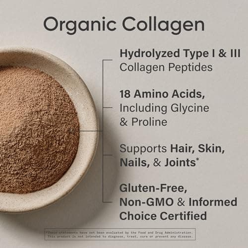 Sports Research Organic Collagen Peptides - Hydrolyzed Type I & III Collagen - Sustainable & Traceable Formula - Chocolate - 30 Servings — view 3