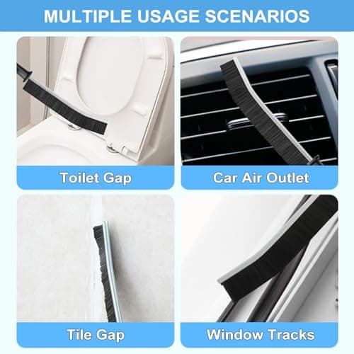 Dfacio 11Pcs Crevice Cleaning Brush Set, Hard Bristle Cleaning Supplies for Kitchen, Bathroom, Corner, Grout, Sink — view 5