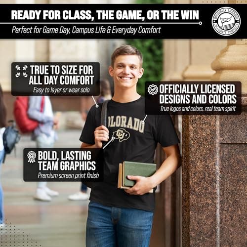 Colorado Buffaloes Gameday Cotton T-Shirt for Men and Women — view 4