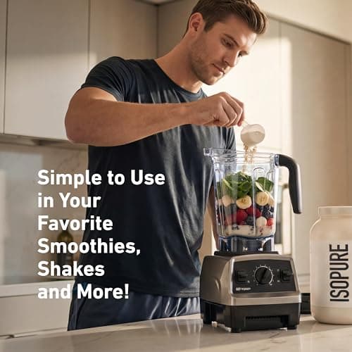 Isopure Zero Carb 100% Pure Whey Isolate Protein Powder, Lactose Free, Gluten Free, with Vitamins, Creamy Vanilla, 25g Protein Per Serving, 1 Lb, 15 Servings (Packaging May Vary) — view 6