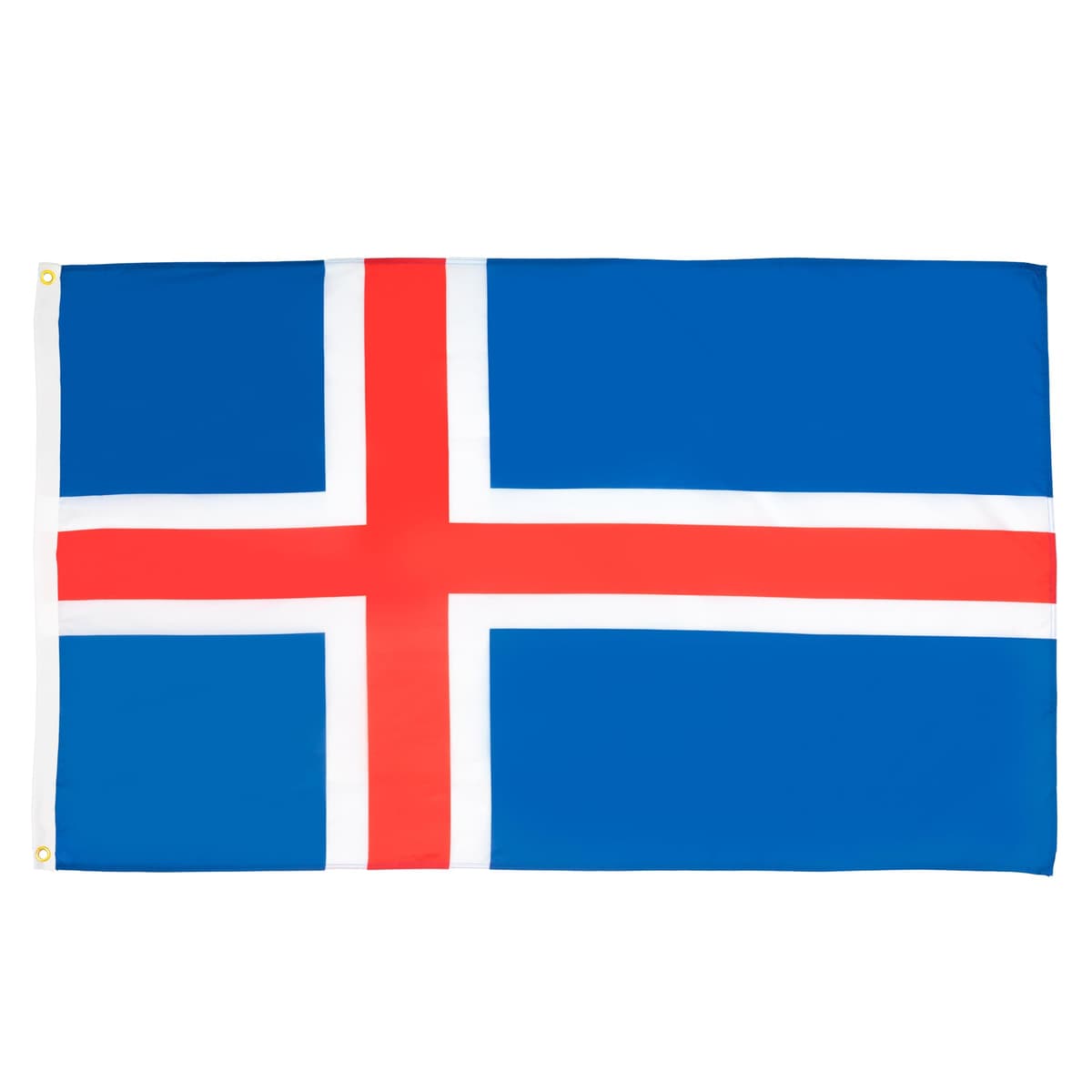 AZ FLAG - Bandera Islandia - 150x90 cm - Bandera Islandesa 100% Poliéster ligero Con Ojales de Metal integrados - 80g