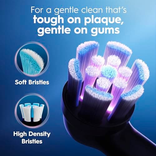 Oral-B iO2 Electric Toothbrush, for an Easy Switch to Electric, Night Black, Rechargeable Electric Toothbrushes, iO Series 2 Limited with 1 Power Toothbrush, 1 Brush Head, and 1 Travel Case — view 4