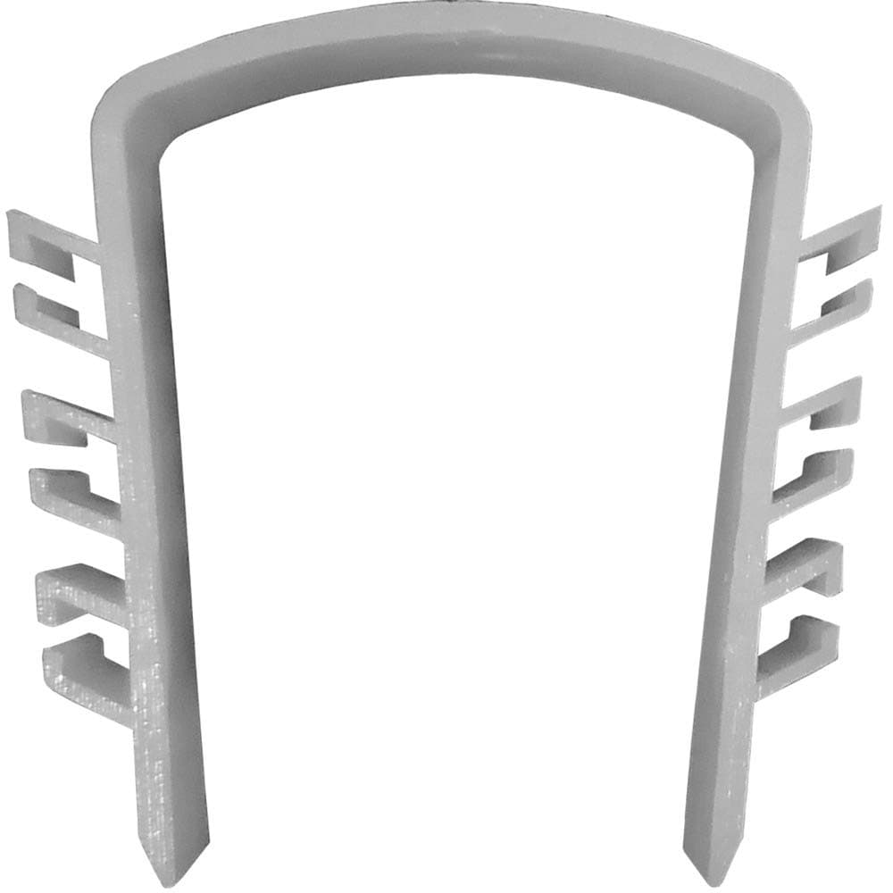 12 Pcs Fence Panels Noise Stoppers – Garden Fence Wind Anti-Rattling Clips – Durable Plastic Wedges for Concrete Slotted Posts – Easy Installation (Light Grey)