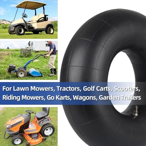 GICOOL 20x8.00-8 20x10.00-8 Inner Tubes, 2 Pack with TR4 Valve Stem, Heavy-Duty Replacement Tubes for Lawn Mowers, Tractors, Riding Mowers, Golf Carts, Scooters, Go Karts, Wagons, Garden Trailers — view 3